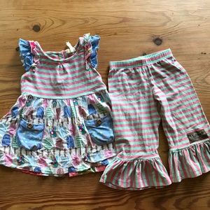 Funsicle tunic and ruffles